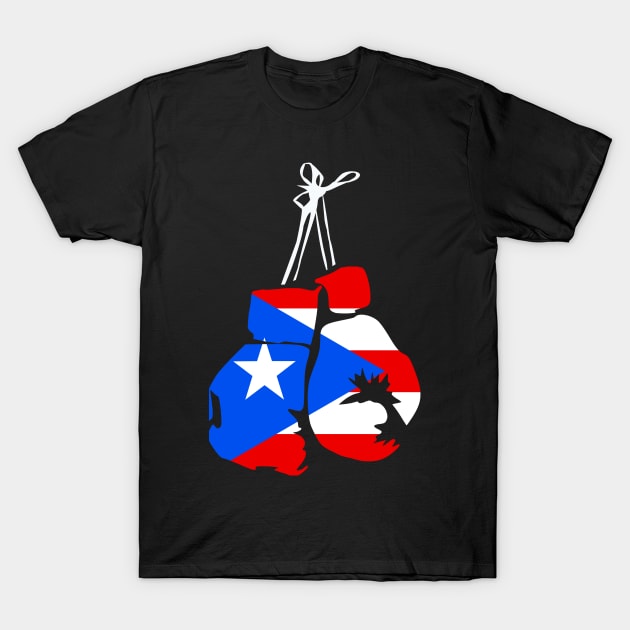 Puerto Rican Boxing Puerto Rico Flag for Puerto Rican Boxer T-Shirt by Shirtttee